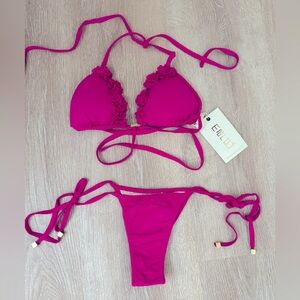 Hot pink Brazilian string bikini size small